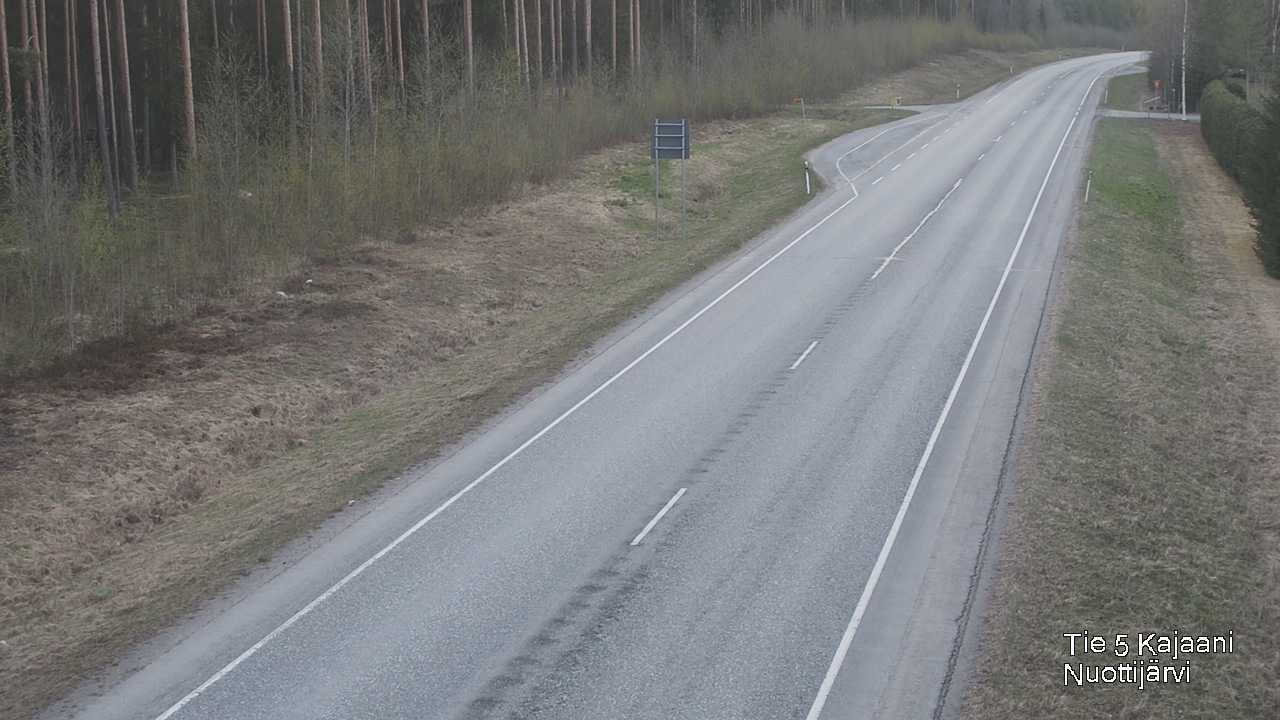 Weather Camera Image Road 5 Kajaani, Nuottijärvi, Kajaani, Kainuu