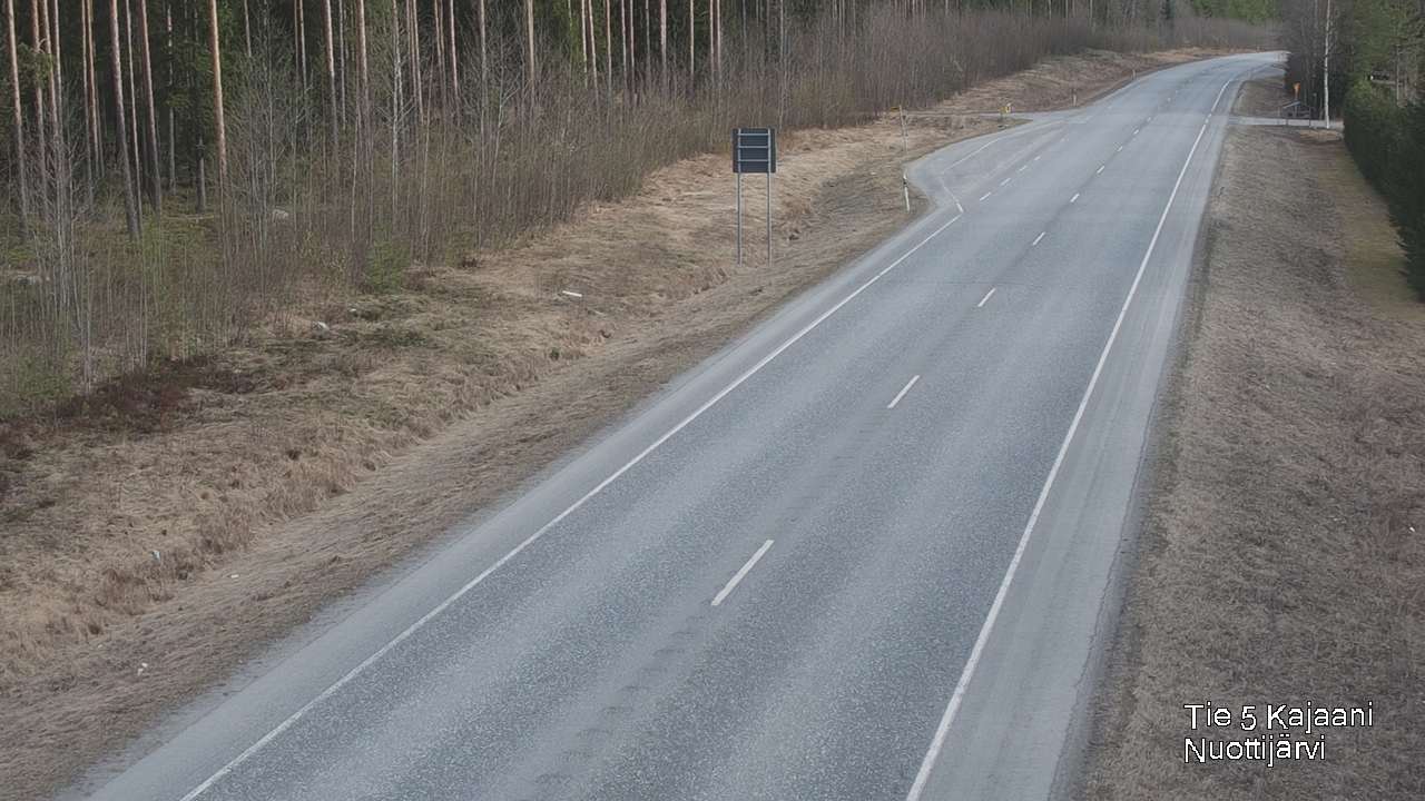 Weather Camera Image Road 5 Kajaani, Nuottijärvi, Kajaani, Kainuu