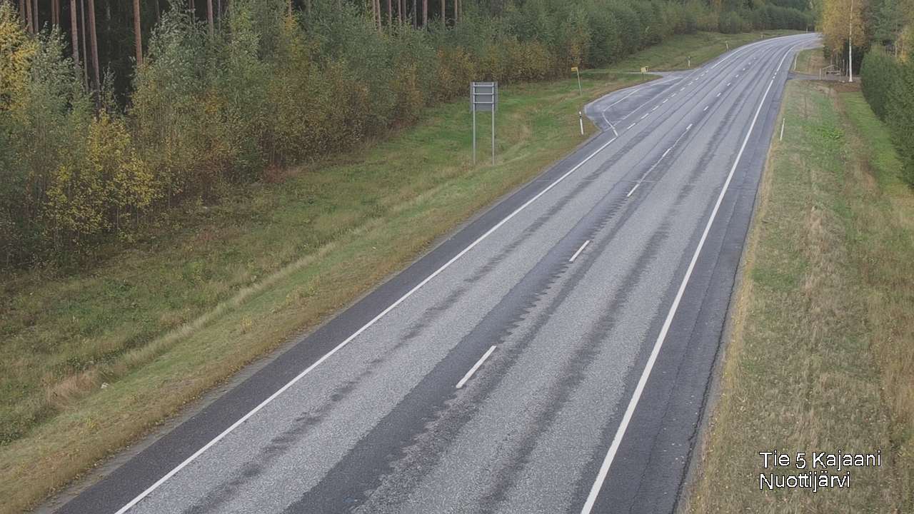 Weather Camera Image Väg 5 Kajaani, Nuottijärvi, Kajaani, Kainuu