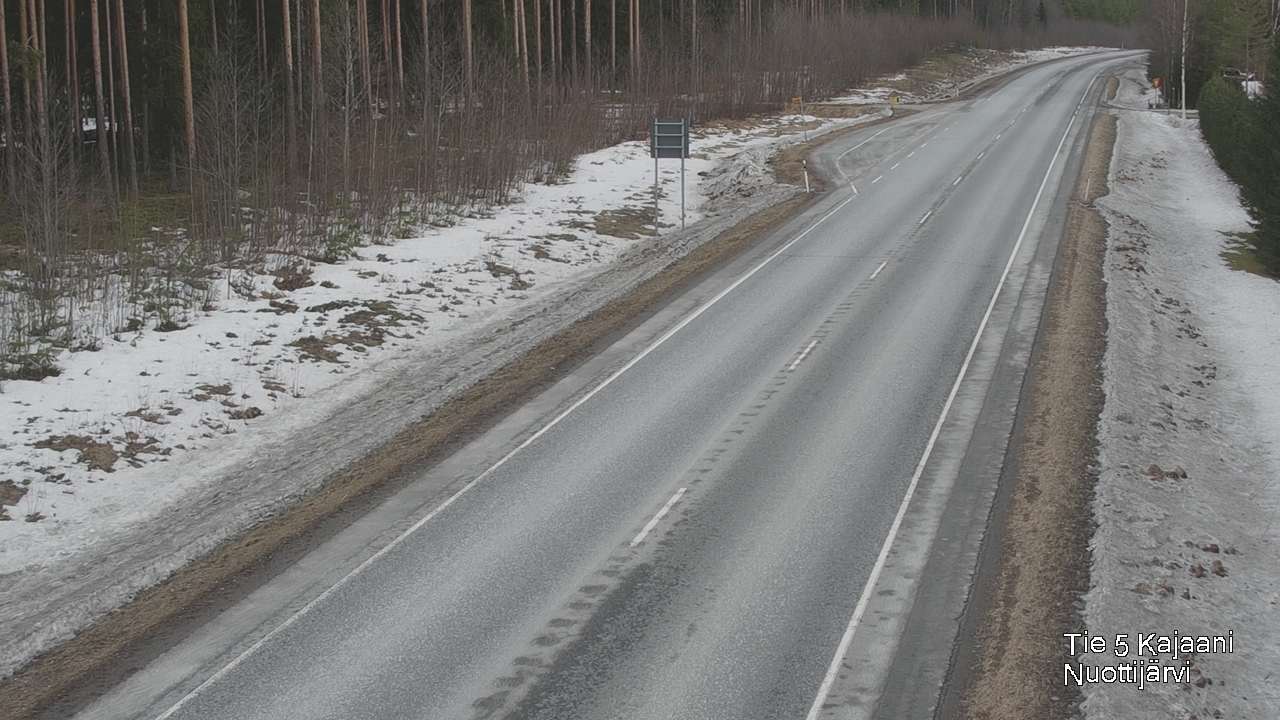 Weather Camera Image Road 5 Kajaani, Nuottijärvi, Kajaani, Kainuu