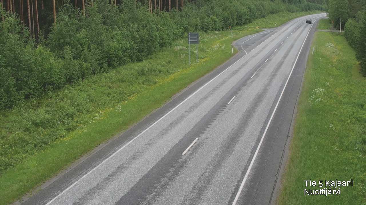 Weather Camera Image Väg 5 Kajaani, Nuottijärvi, Kajaani, Kainuu