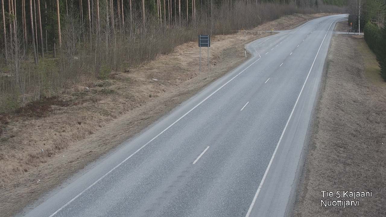 Weather Camera Image Road 5 Kajaani, Nuottijärvi, Kajaani, Kainuu