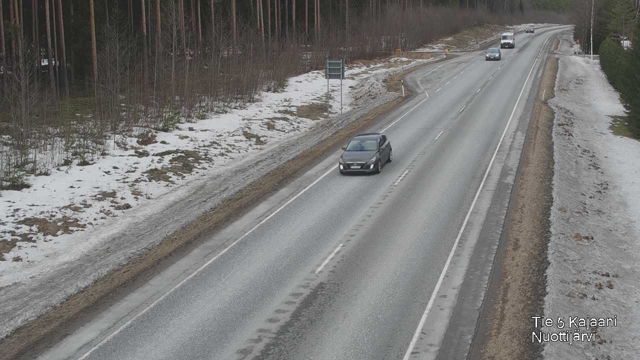 Weather Camera Image Road 5 Kajaani, Nuottijärvi, Kajaani, Kainuu