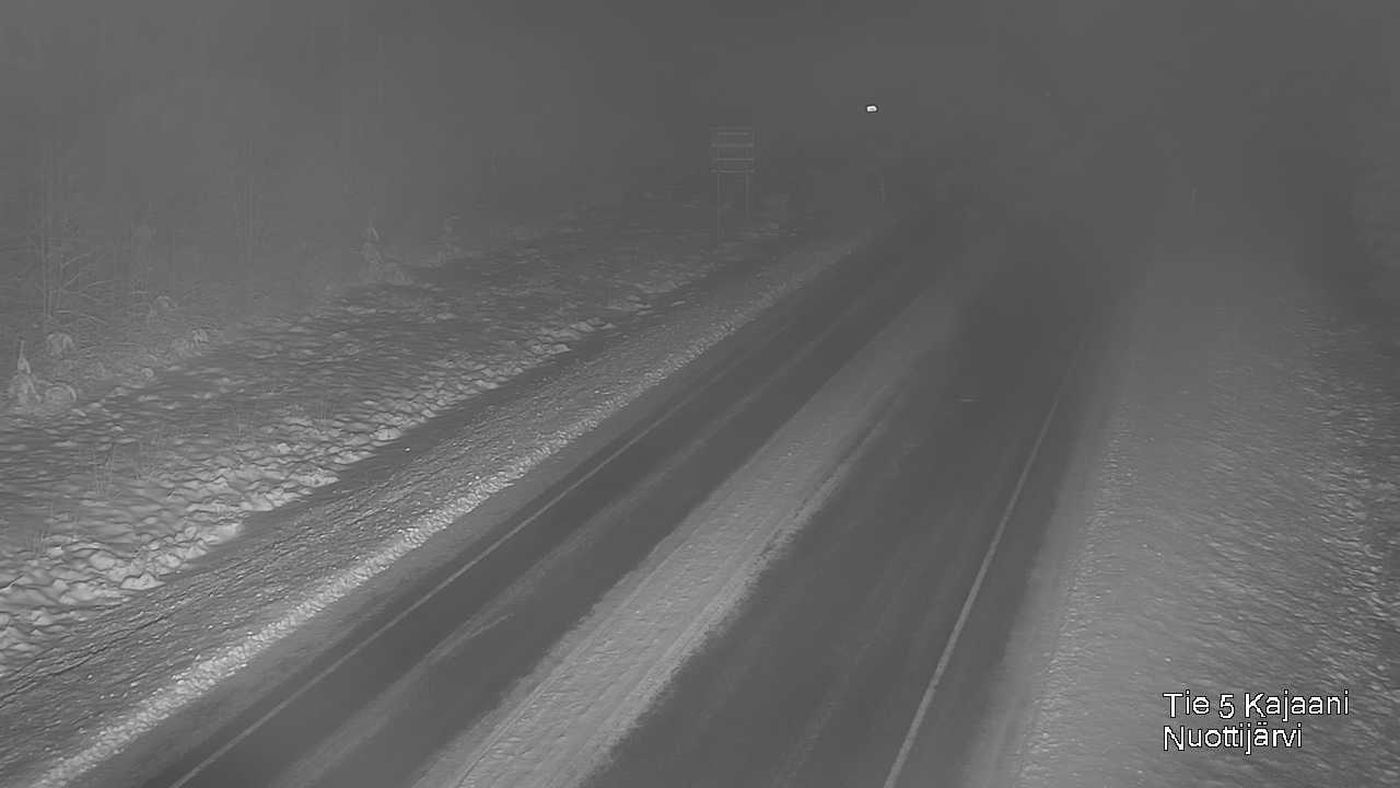 Weather Camera Image Väg 5 Kajaani, Nuottijärvi, Kajaani, Kainuu