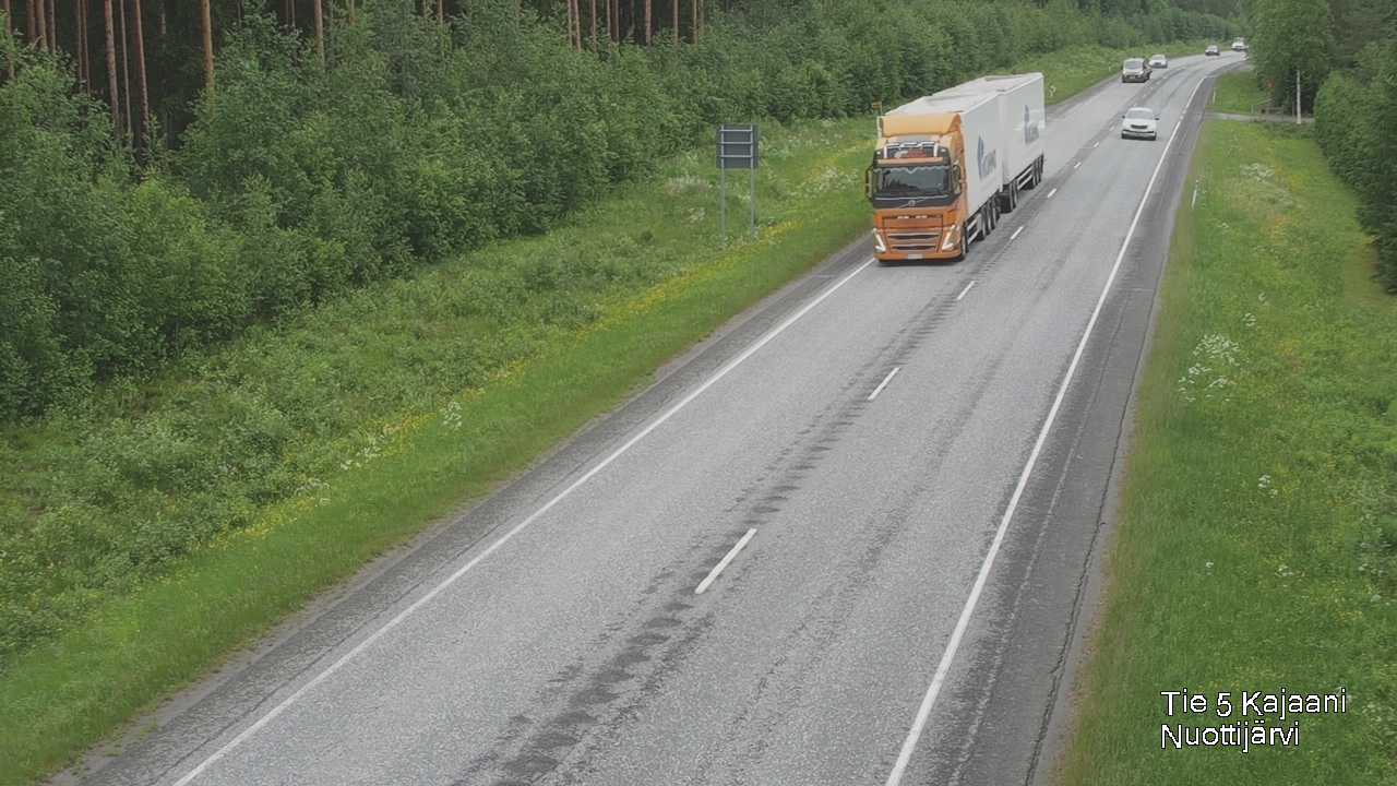 Weather Camera Image Väg 5 Kajaani, Nuottijärvi, Kajaani, Kainuu