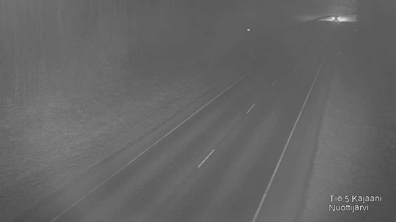 Weather Camera Image Road 5 Kajaani, Nuottijärvi, Kajaani, Kainuu