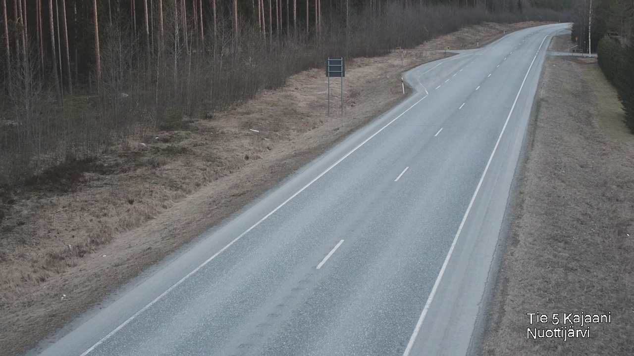 Weather Camera Image Road 5 Kajaani, Nuottijärvi, Kajaani, Kainuu