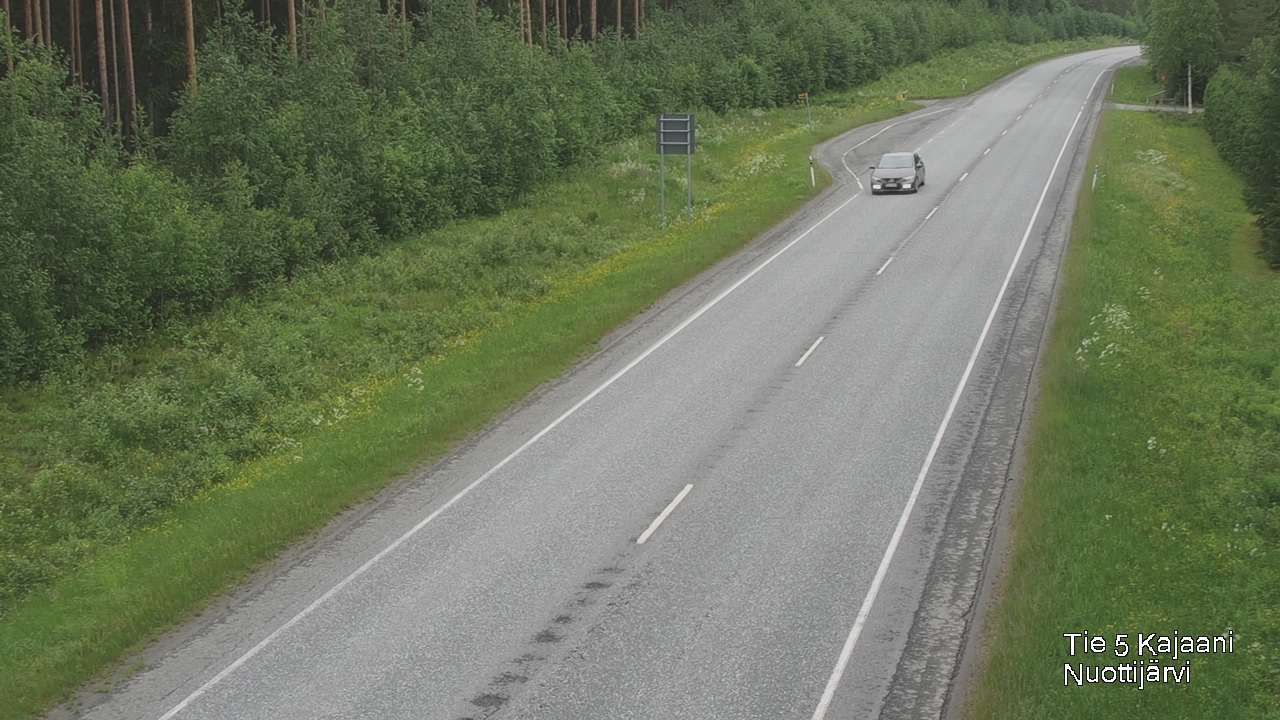 Weather Camera Image Road 5 Kajaani, Nuottijärvi, Kajaani, Kainuu
