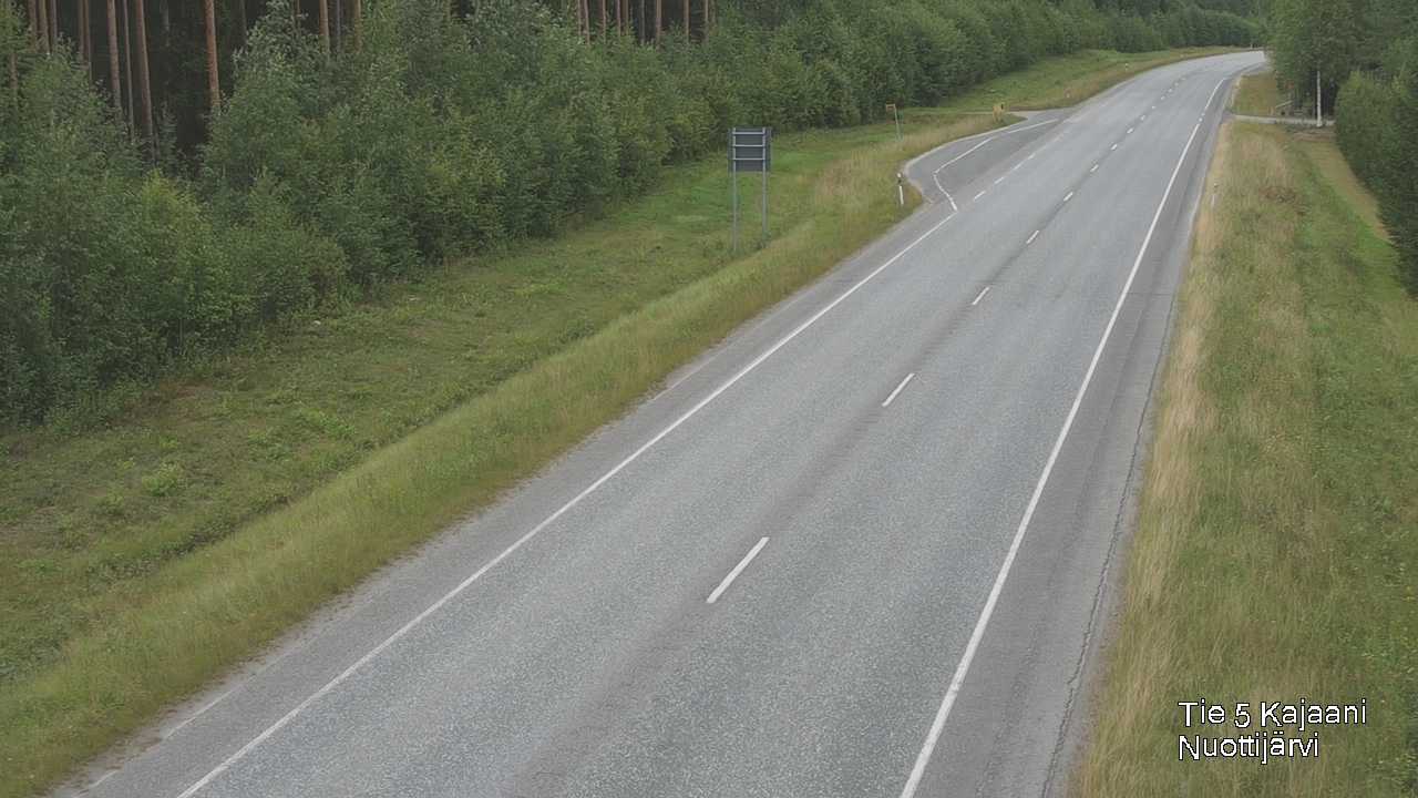 Weather Camera Image Road 5 Kajaani, Nuottijärvi, Kajaani, Kainuu