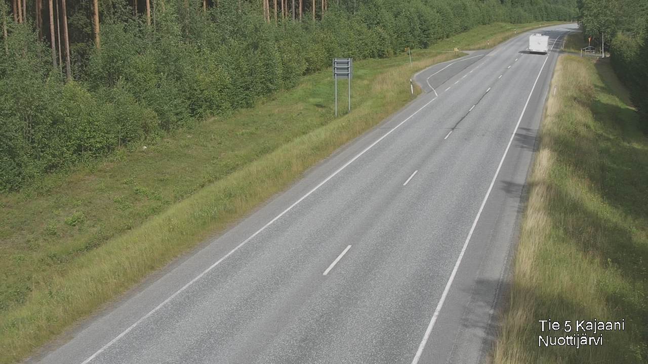 Weather Camera Image Road 5 Kajaani, Nuottijärvi, Kajaani, Kainuu