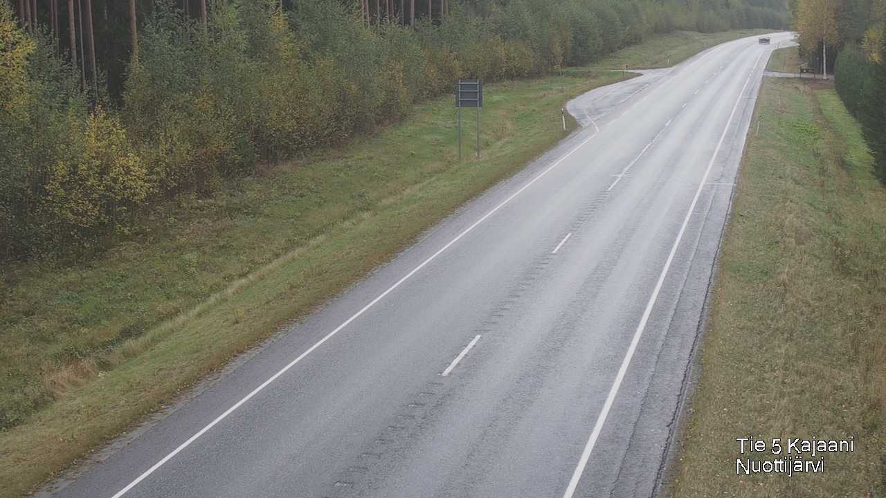 Weather Camera Image Väg 5 Kajaani, Nuottijärvi, Kajaani, Kainuu