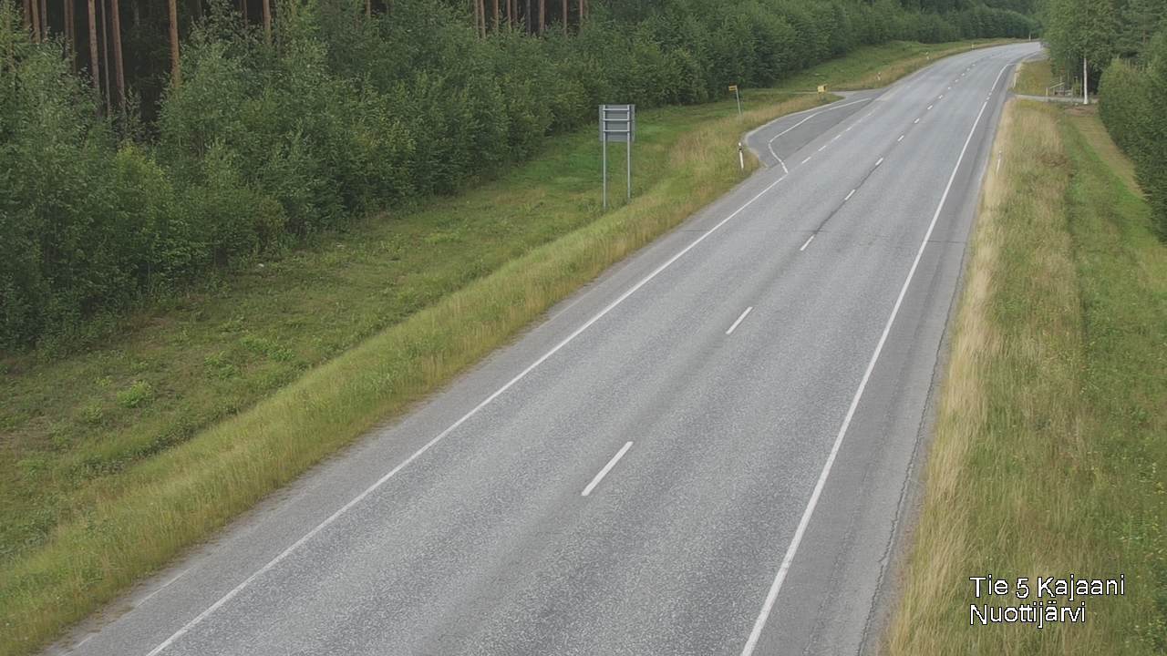 Weather Camera Image Road 5 Kajaani, Nuottijärvi, Kajaani, Kainuu