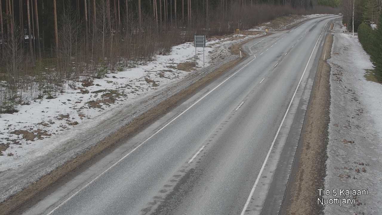 Weather Camera Image Road 5 Kajaani, Nuottijärvi, Kajaani, Kainuu