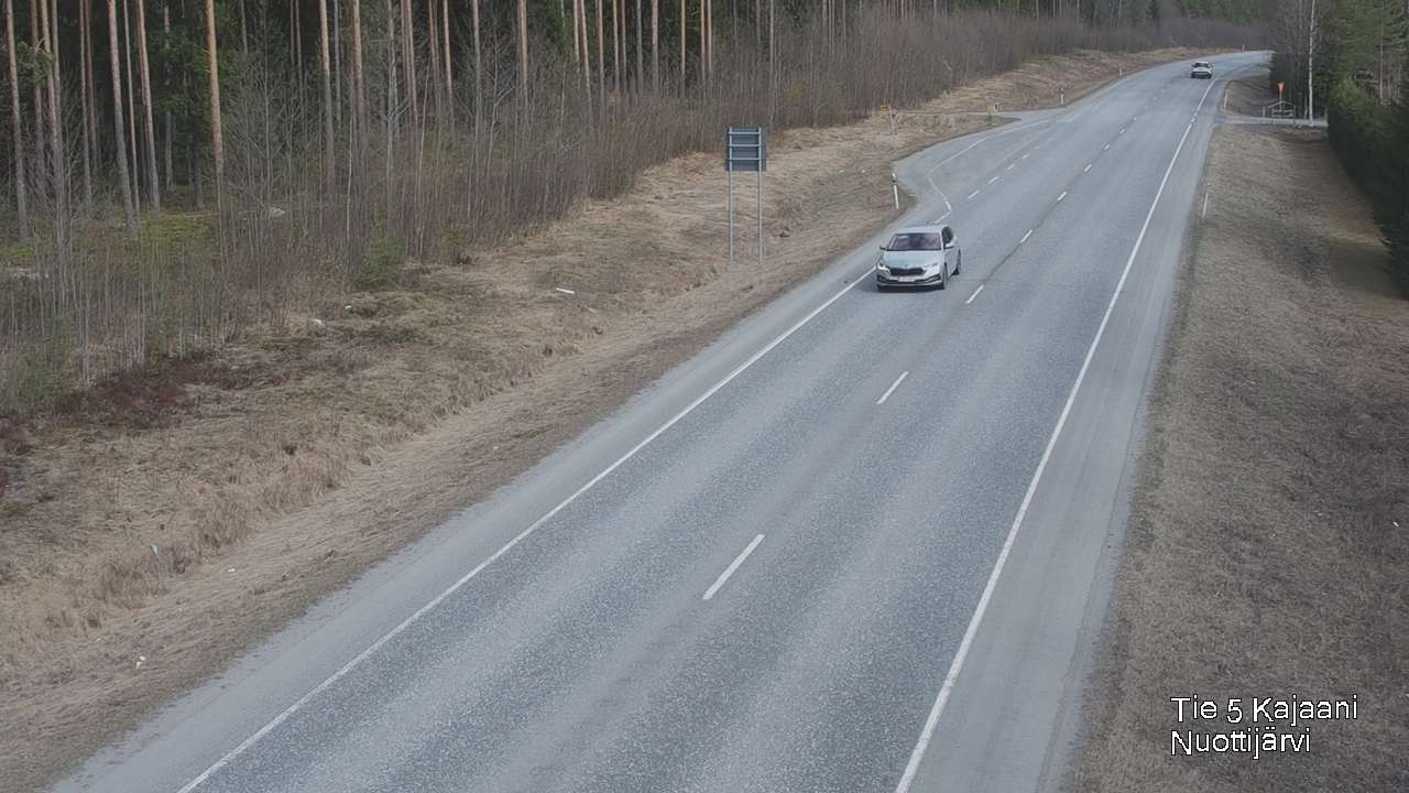 Weather Camera Image Road 5 Kajaani, Nuottijärvi, Kajaani, Kainuu
