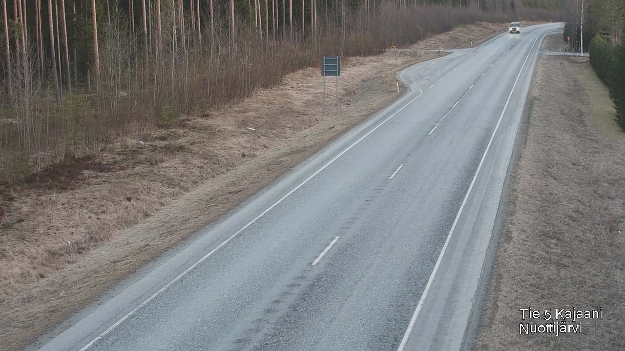 Weather Camera Image Väg 5 Kajaani, Nuottijärvi, Kajaani, Kainuu