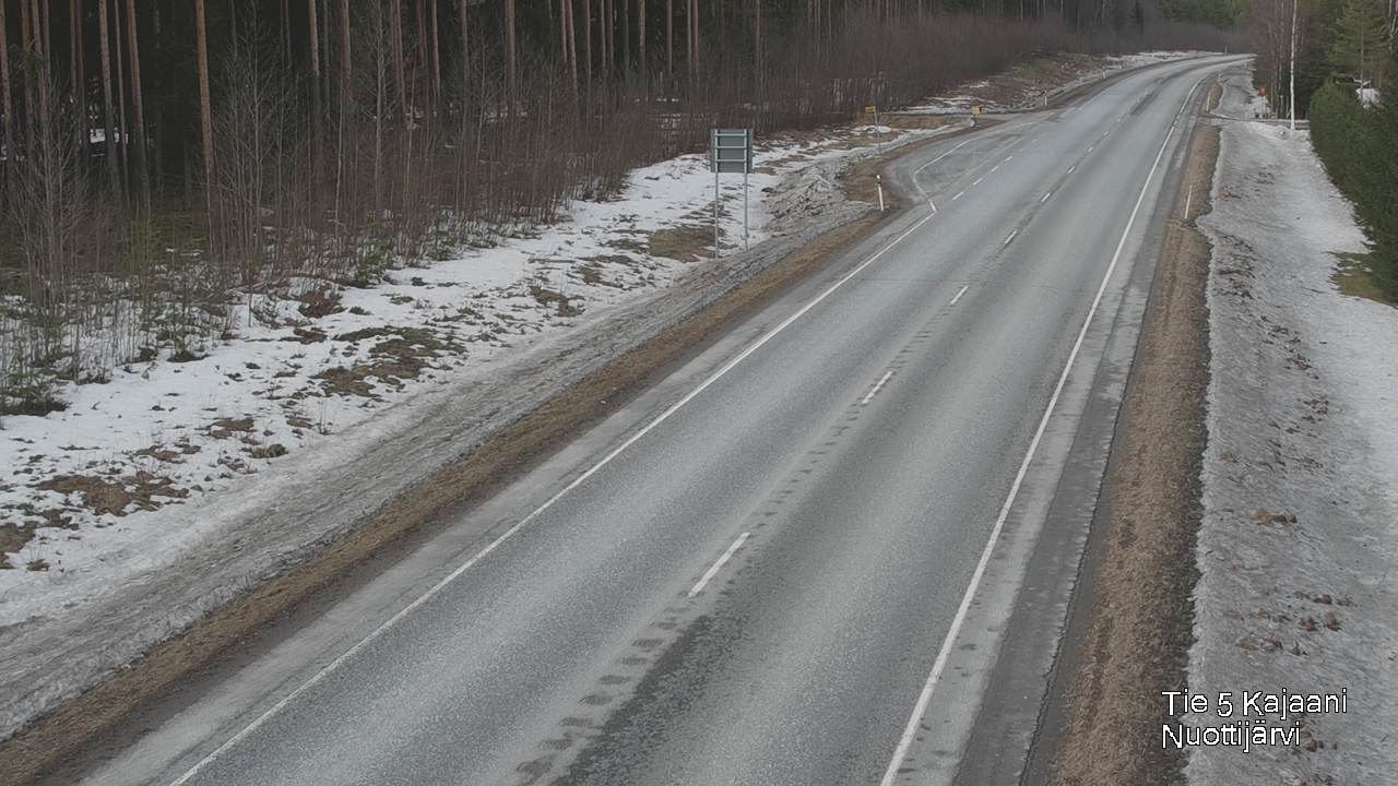 Weather Camera Image Road 5 Kajaani, Nuottijärvi, Kajaani, Kainuu