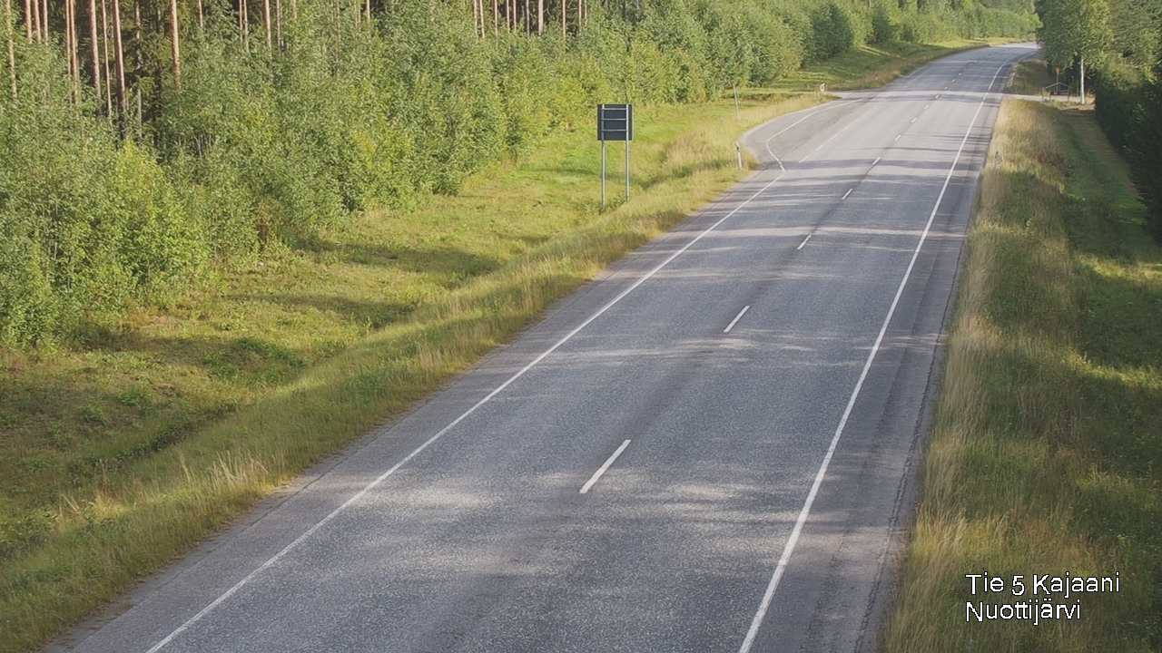 Weather Camera Image Road 5 Kajaani, Nuottijärvi, Kajaani, Kainuu
