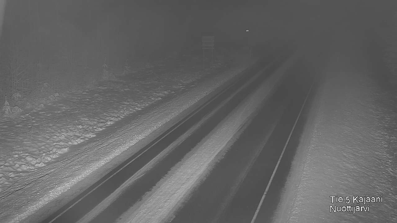 Weather Camera Image Väg 5 Kajaani, Nuottijärvi, Kajaani, Kainuu