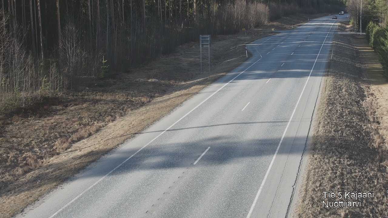 Weather Camera Image Väg 5 Kajaani, Nuottijärvi, Kajaani, Kainuu