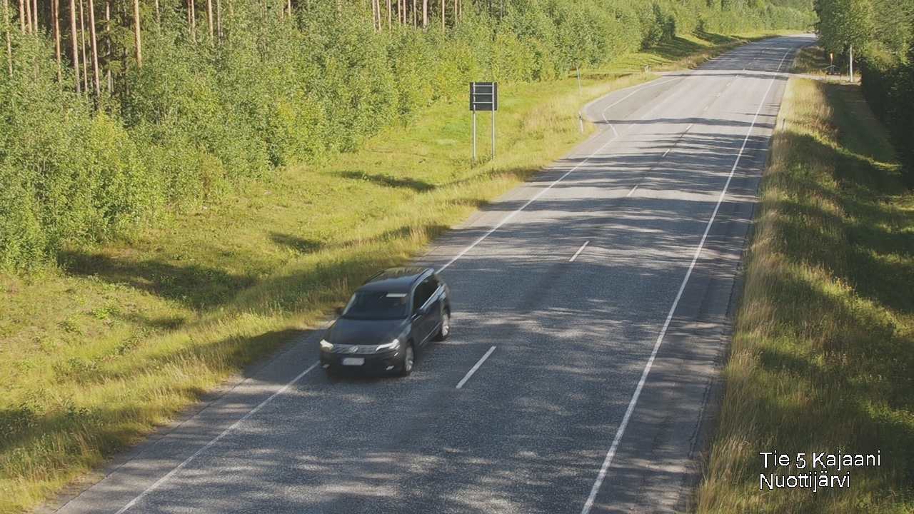 Weather Camera Image Road 5 Kajaani, Nuottijärvi, Kajaani, Kainuu