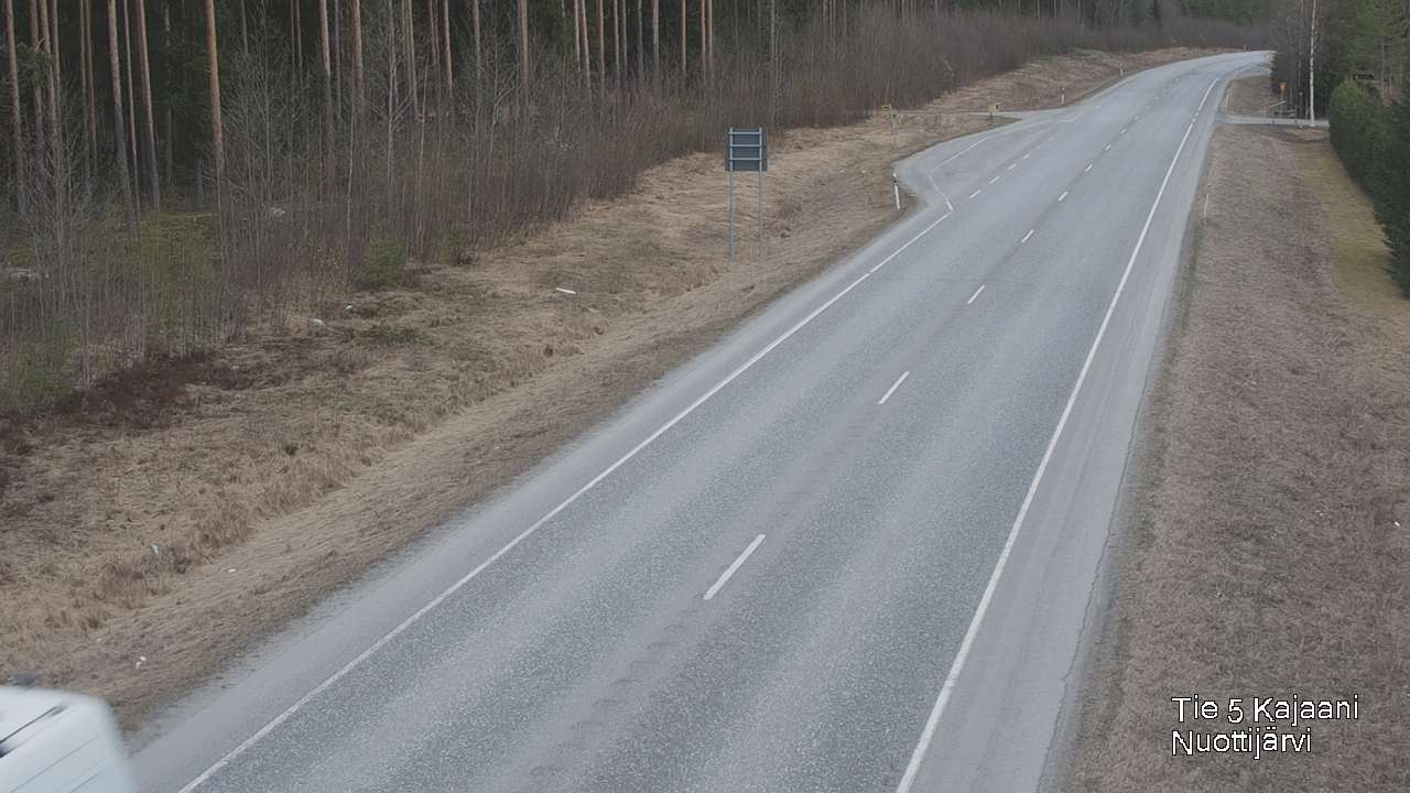 Weather Camera Image Road 5 Kajaani, Nuottijärvi, Kajaani, Kainuu