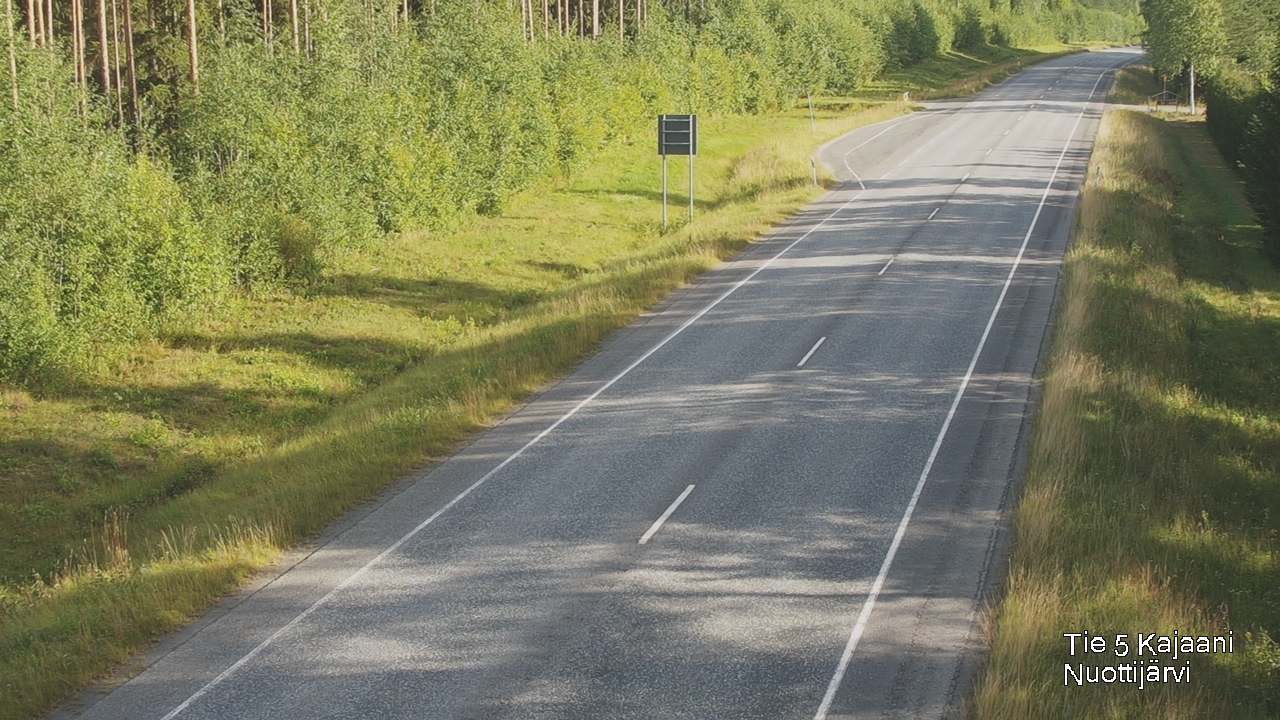 Weather Camera Image Road 5 Kajaani, Nuottijärvi, Kajaani, Kainuu