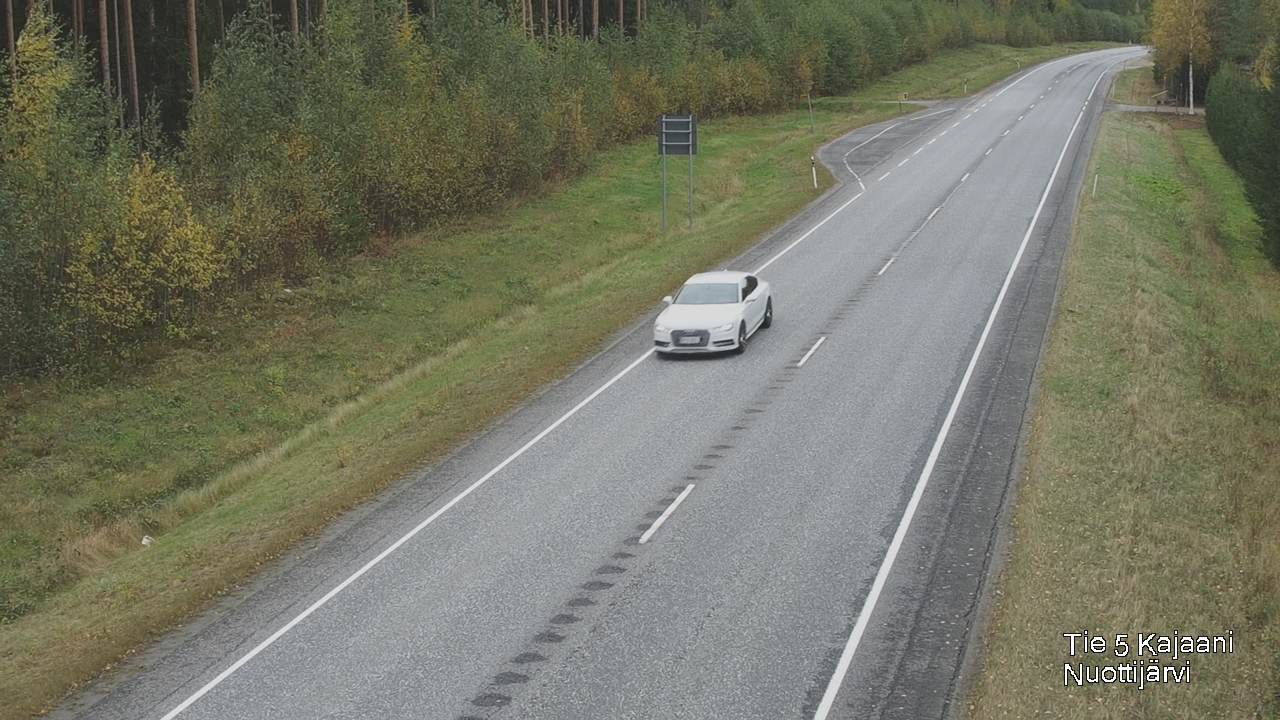 Weather Camera Image Väg 5 Kajaani, Nuottijärvi, Kajaani, Kainuu
