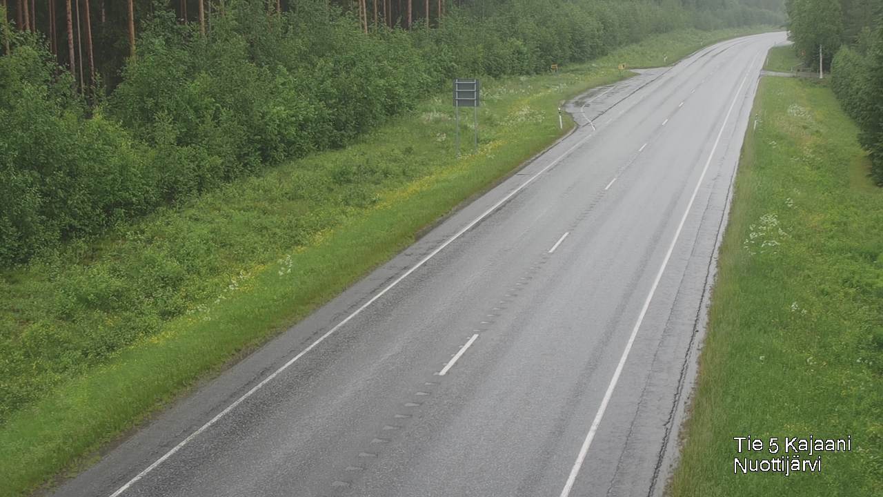 Weather Camera Image Väg 5 Kajaani, Nuottijärvi, Kajaani, Kainuu