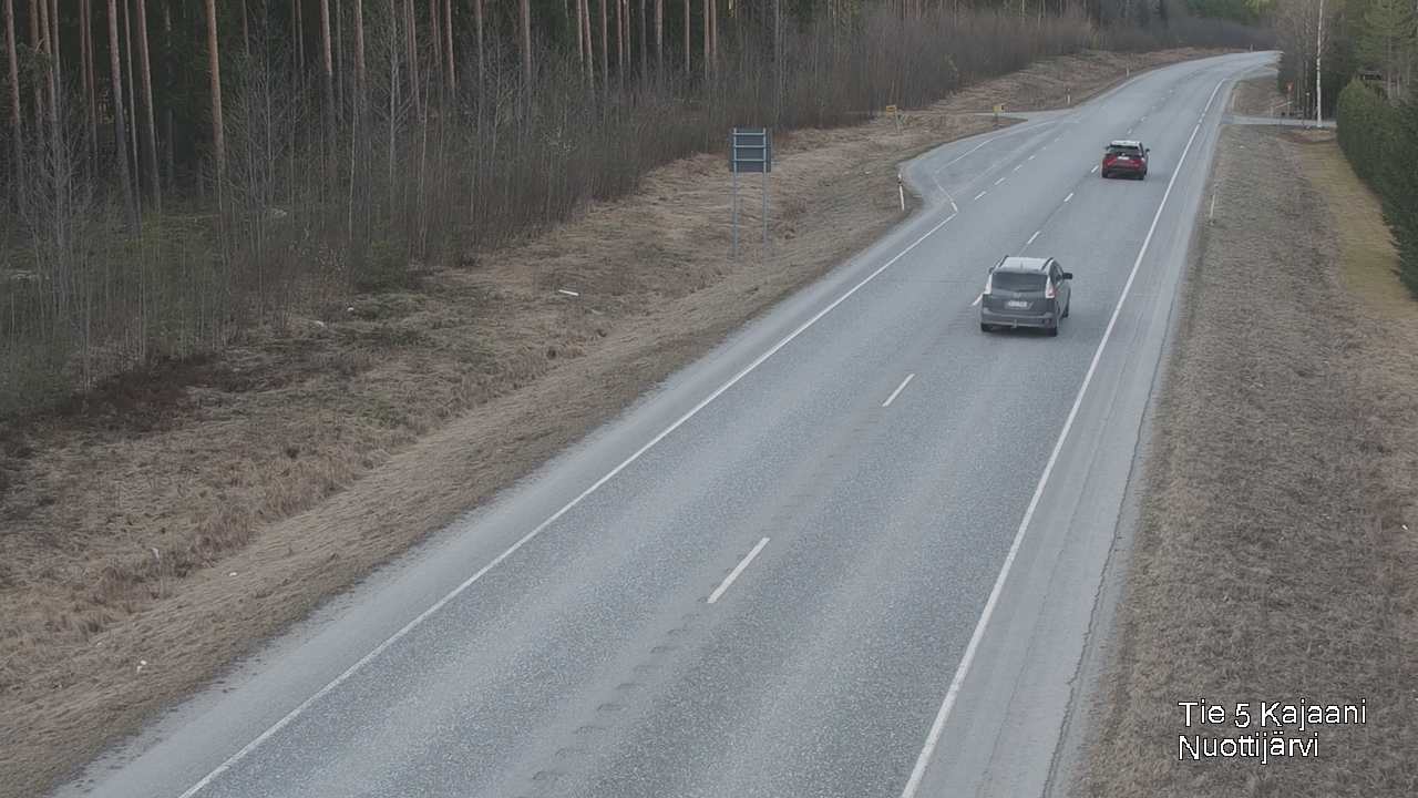 Weather Camera Image Väg 5 Kajaani, Nuottijärvi, Kajaani, Kainuu