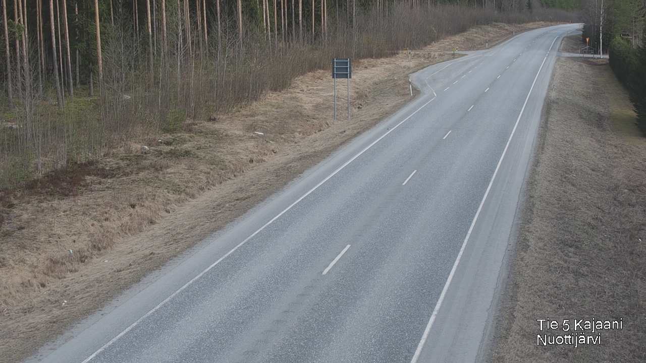 Weather Camera Image Road 5 Kajaani, Nuottijärvi, Kajaani, Kainuu