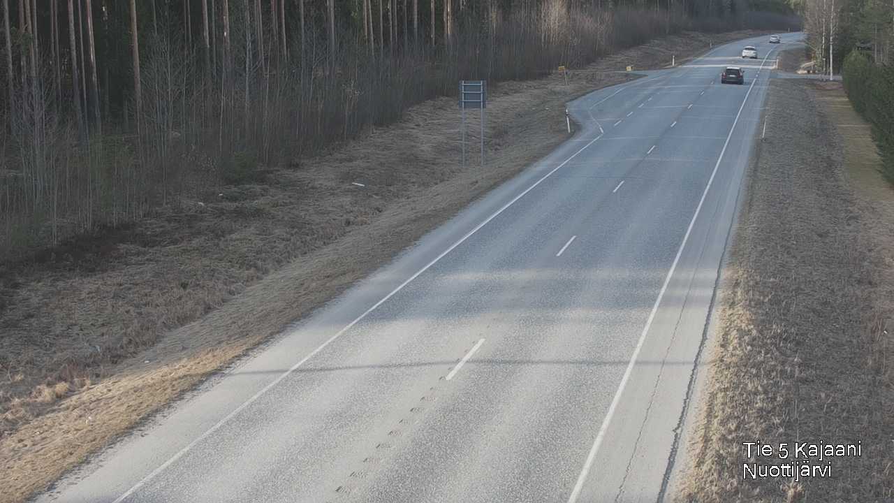 Weather Camera Image Väg 5 Kajaani, Nuottijärvi, Kajaani, Kainuu