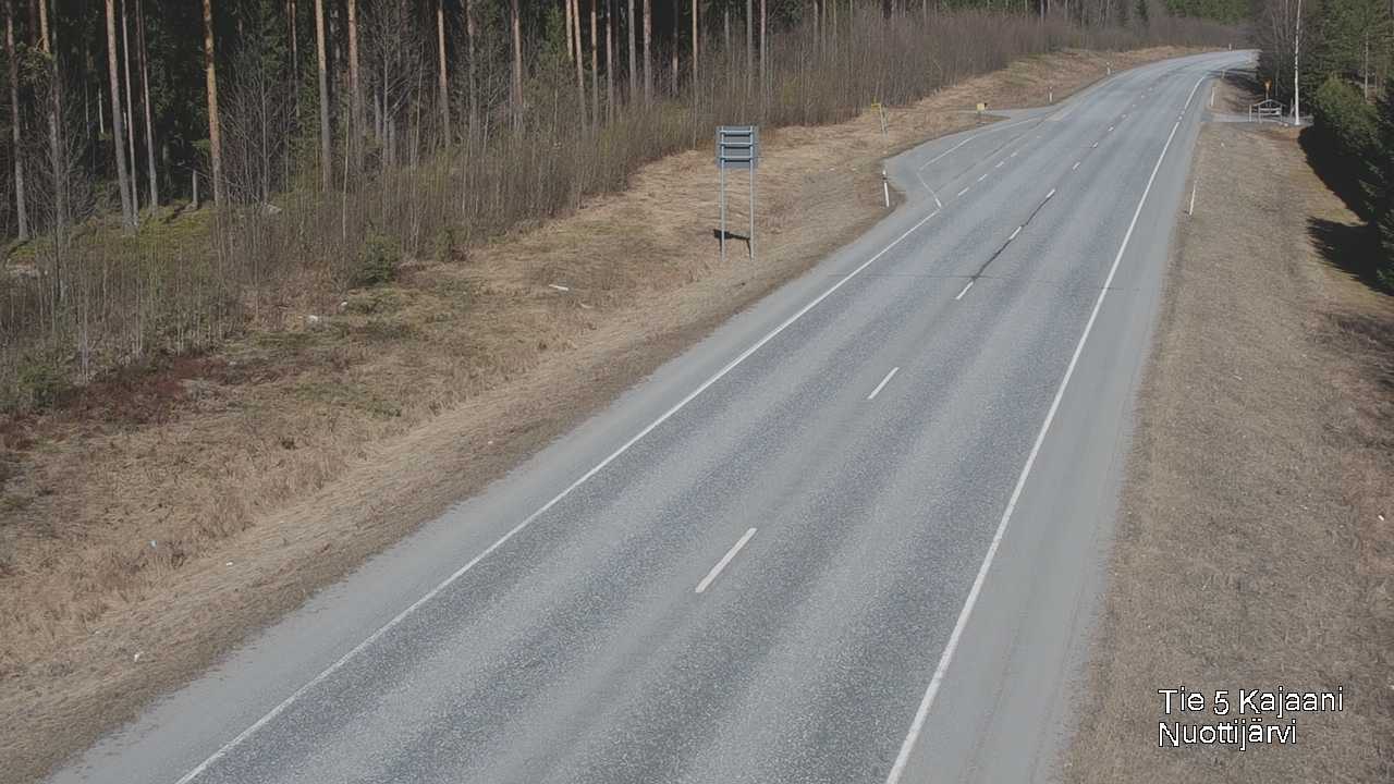Weather Camera Image Väg 5 Kajaani, Nuottijärvi, Kajaani, Kainuu