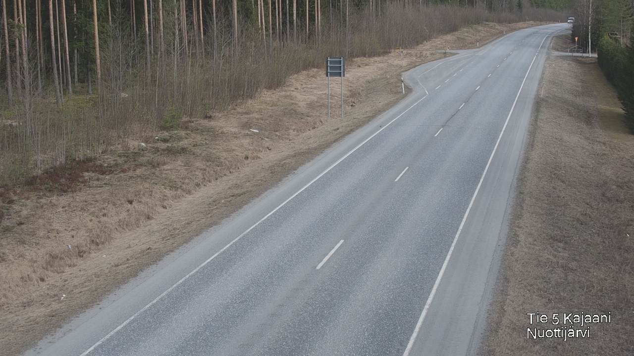 Weather Camera Image Road 5 Kajaani, Nuottijärvi, Kajaani, Kainuu