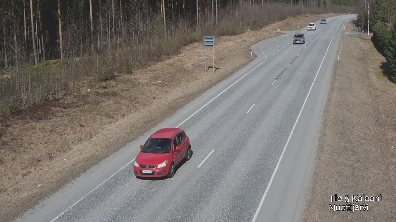 Weather Camera Image Väg 5 Kajaani, Nuottijärvi, Kajaani, Kainuu