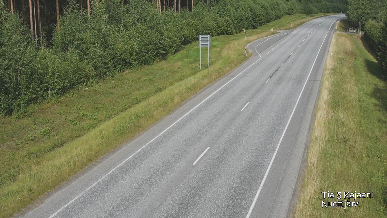 Weather Camera Image Road 5 Kajaani, Nuottijärvi, Kajaani, Kainuu