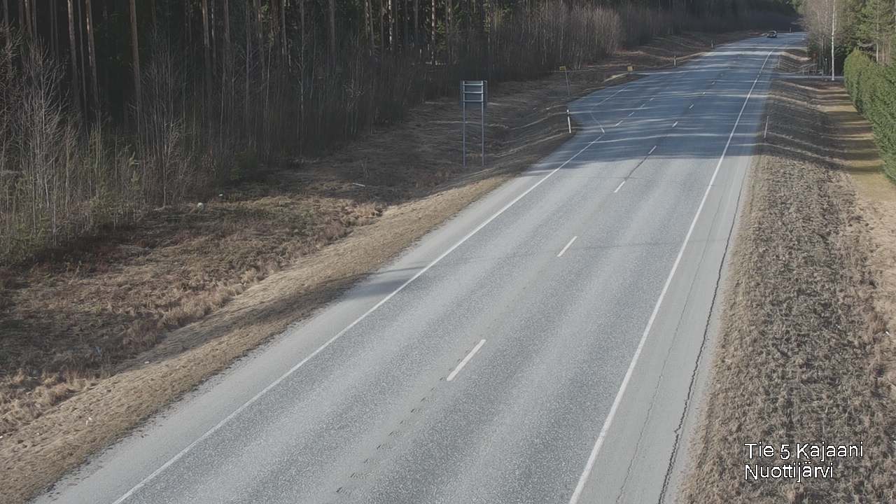 Weather Camera Image Väg 5 Kajaani, Nuottijärvi, Kajaani, Kainuu