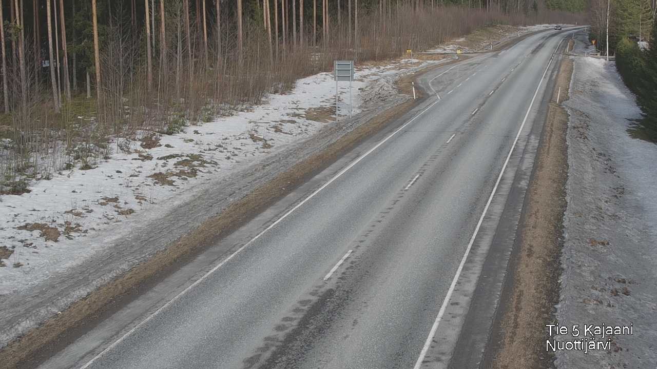 Weather Camera Image Road 5 Kajaani, Nuottijärvi, Kajaani, Kainuu