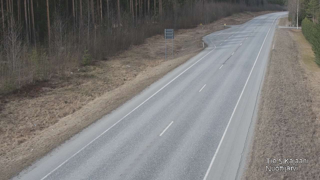 Weather Camera Image Väg 5 Kajaani, Nuottijärvi, Kajaani, Kainuu