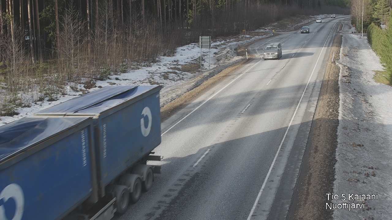 Weather Camera Image Road 5 Kajaani, Nuottijärvi, Kajaani, Kainuu