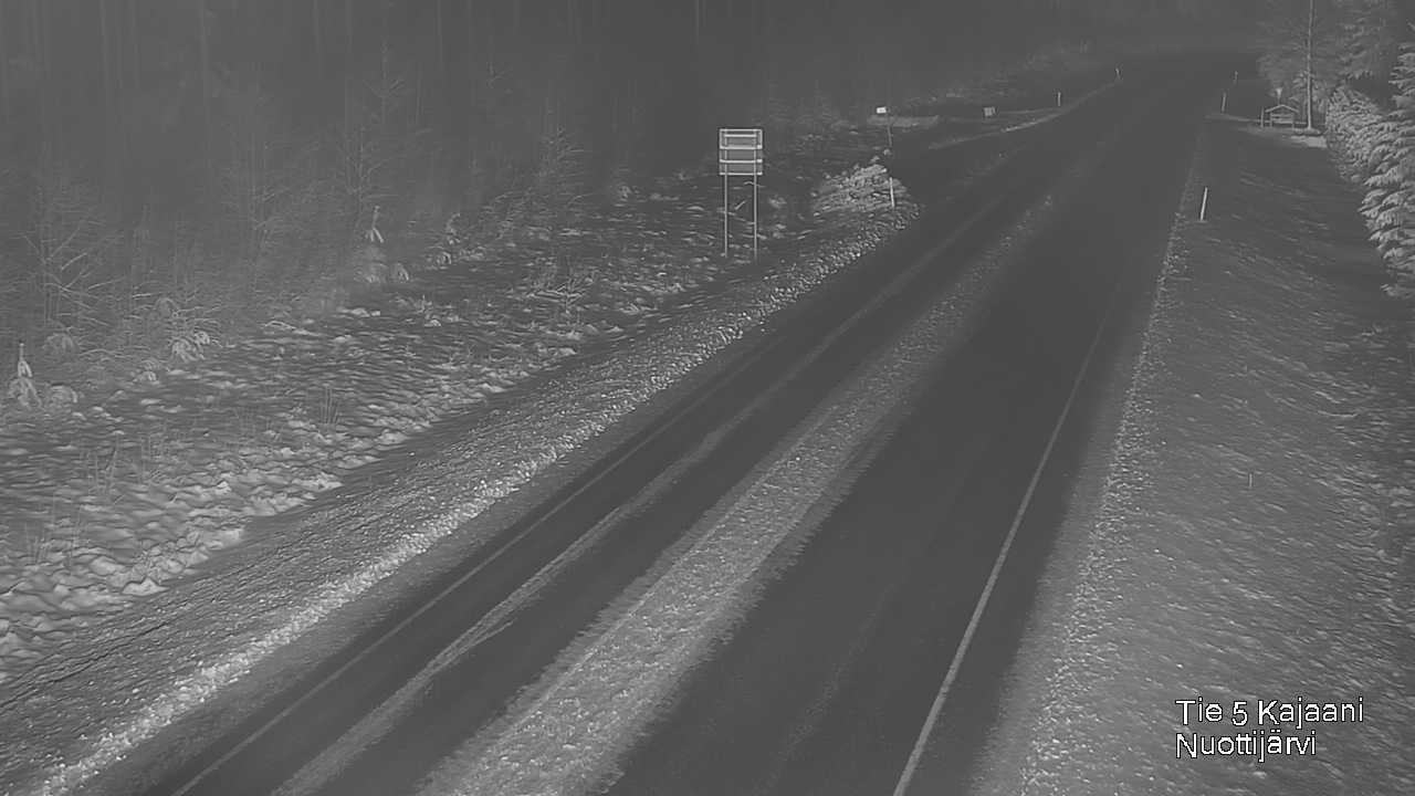 Weather Camera Image Väg 5 Kajaani, Nuottijärvi, Kajaani, Kainuu