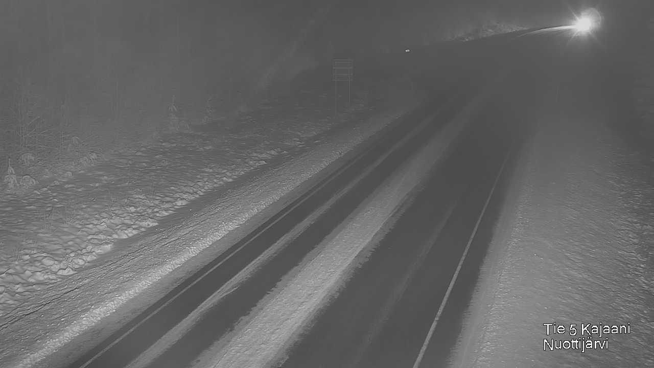 Weather Camera Image Väg 5 Kajaani, Nuottijärvi, Kajaani, Kainuu