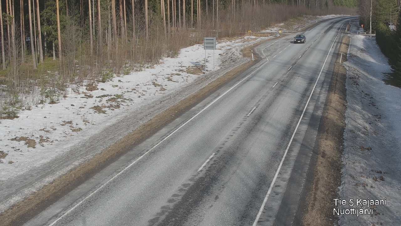 Weather Camera Image Road 5 Kajaani, Nuottijärvi, Kajaani, Kainuu