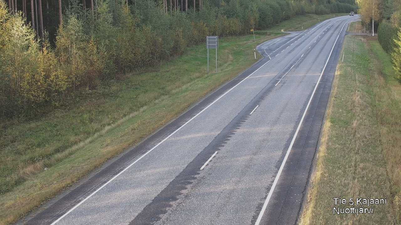 Weather Camera Image Väg 5 Kajaani, Nuottijärvi, Kajaani, Kainuu