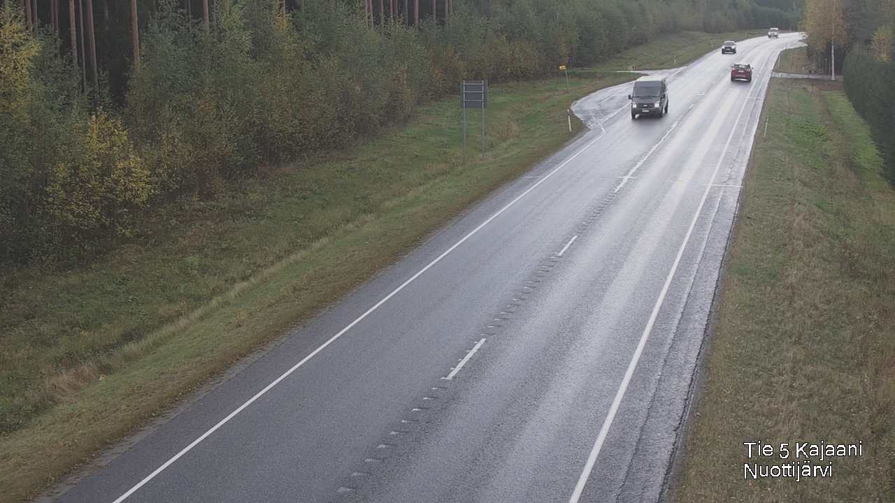 Weather Camera Image Väg 5 Kajaani, Nuottijärvi, Kajaani, Kainuu