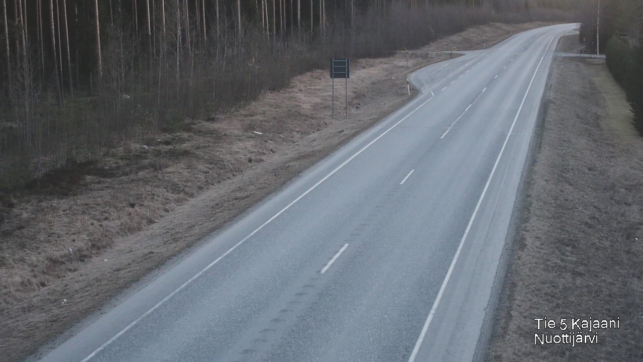 Weather Camera Image Road 5 Kajaani, Nuottijärvi, Kajaani, Kainuu
