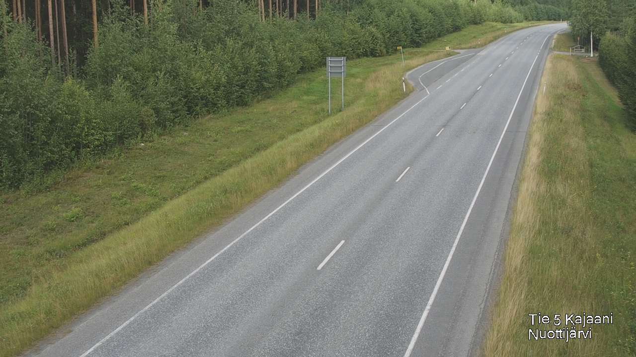 Weather Camera Image Road 5 Kajaani, Nuottijärvi, Kajaani, Kainuu