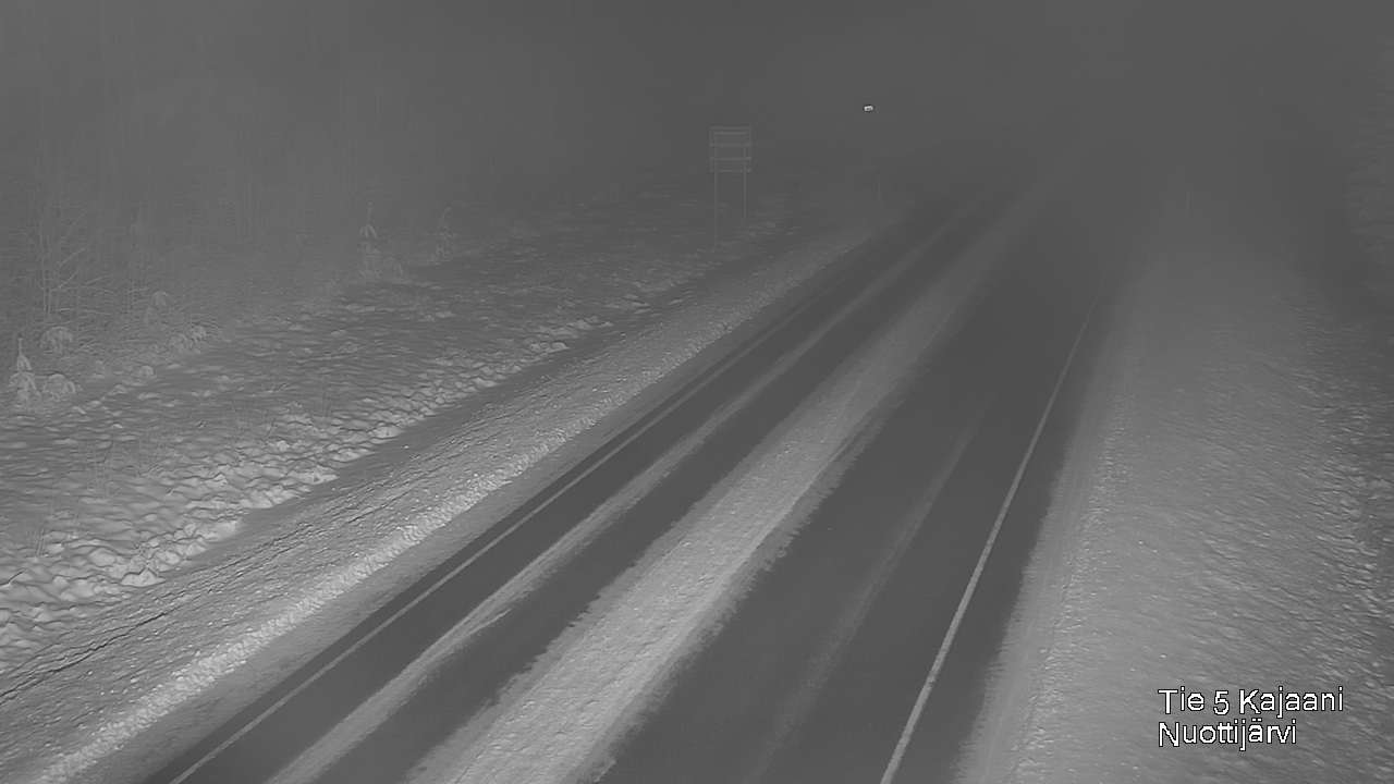 Weather Camera Image Väg 5 Kajaani, Nuottijärvi, Kajaani, Kainuu