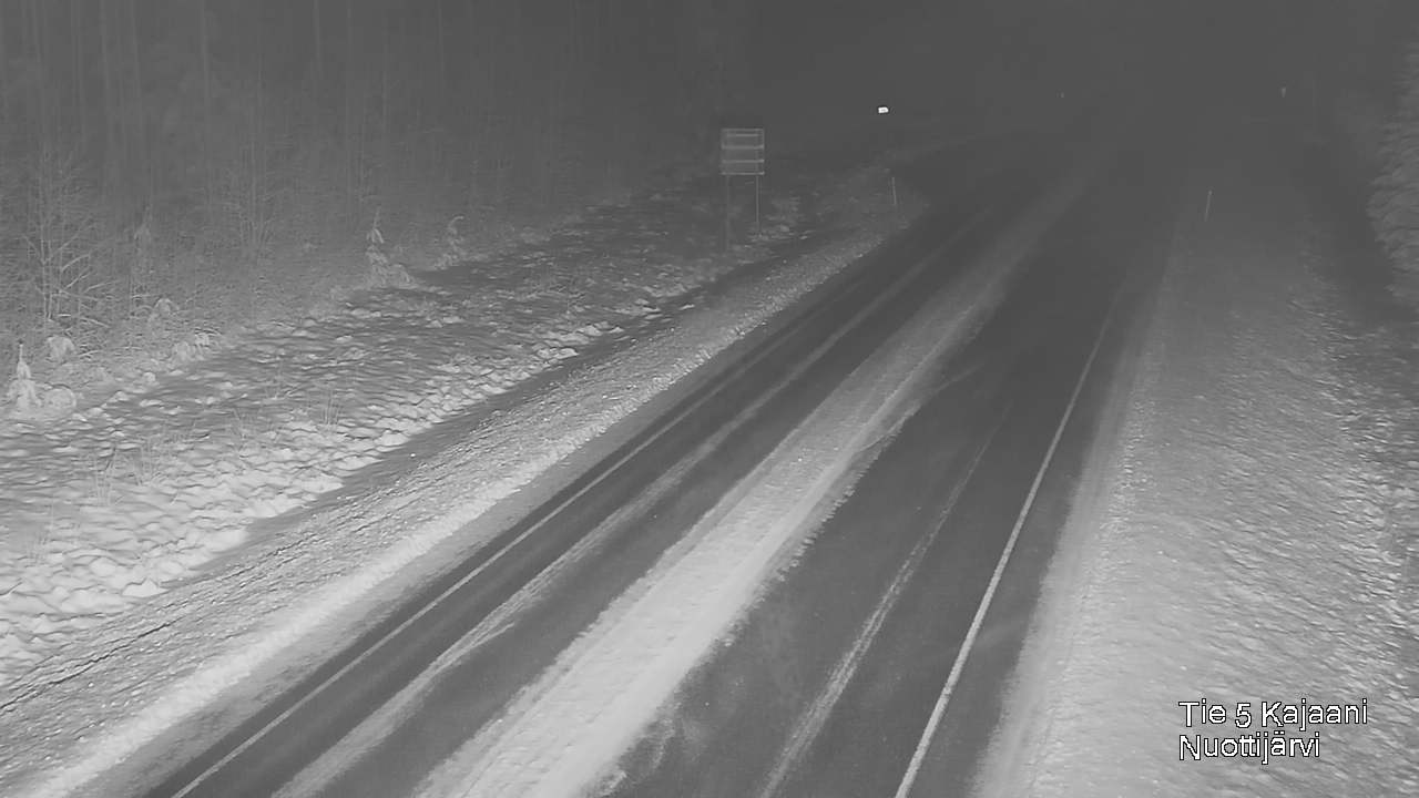 Weather Camera Image Väg 5 Kajaani, Nuottijärvi, Kajaani, Kainuu