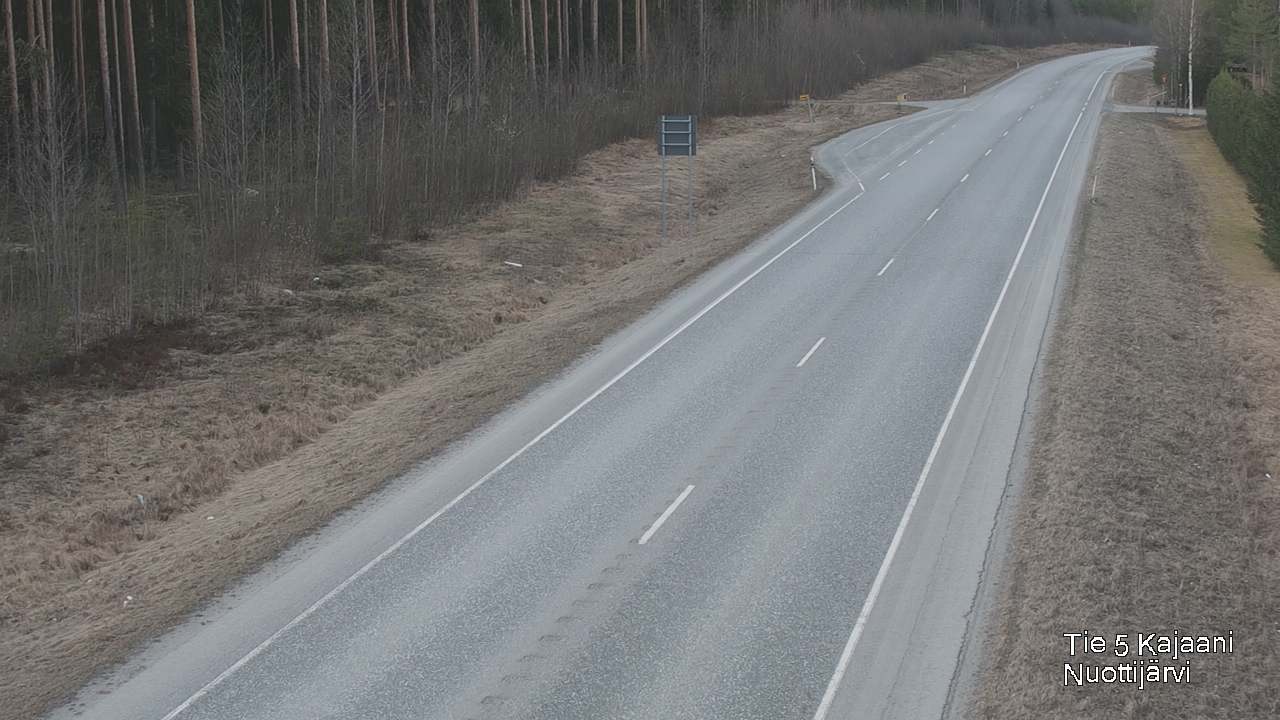 Weather Camera Image Väg 5 Kajaani, Nuottijärvi, Kajaani, Kainuu