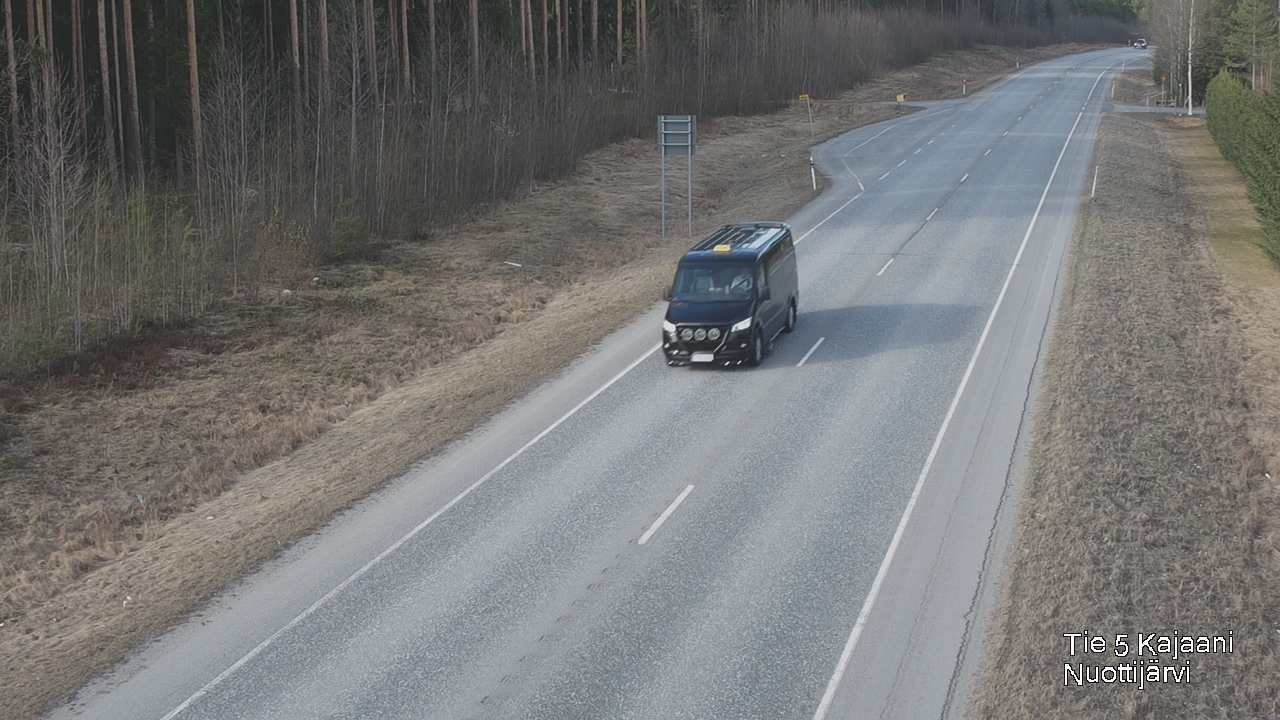 Weather Camera Image Väg 5 Kajaani, Nuottijärvi, Kajaani, Kainuu